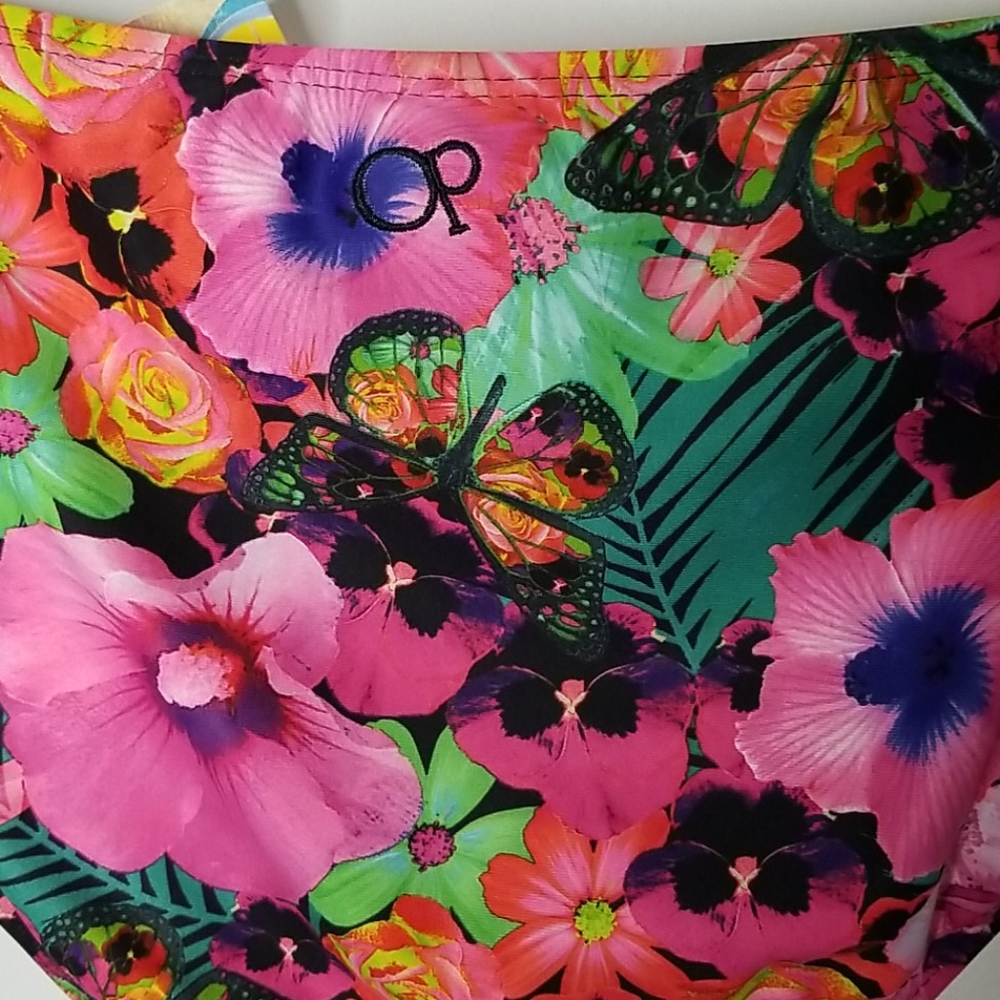 NWT OP Floral bikini bottom. Medium juniors. - Picture 6 of 7